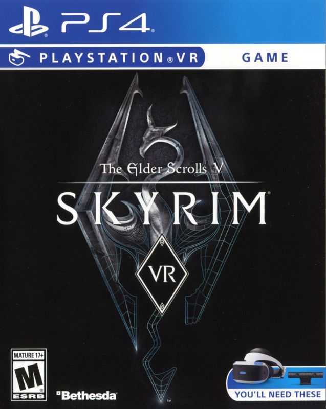 Elder Scrolls V: Skyrim VR box art for Playstation 4